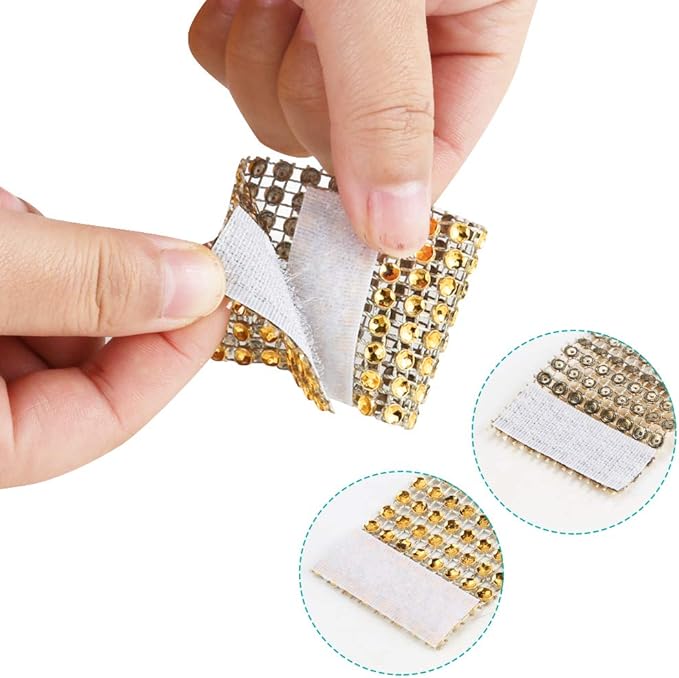 Accmor 50pcs Napkin Rings, Gold Napkin Rings Buckles for Table Decorations, Wedding, Dinner, Party, DIY Decoration