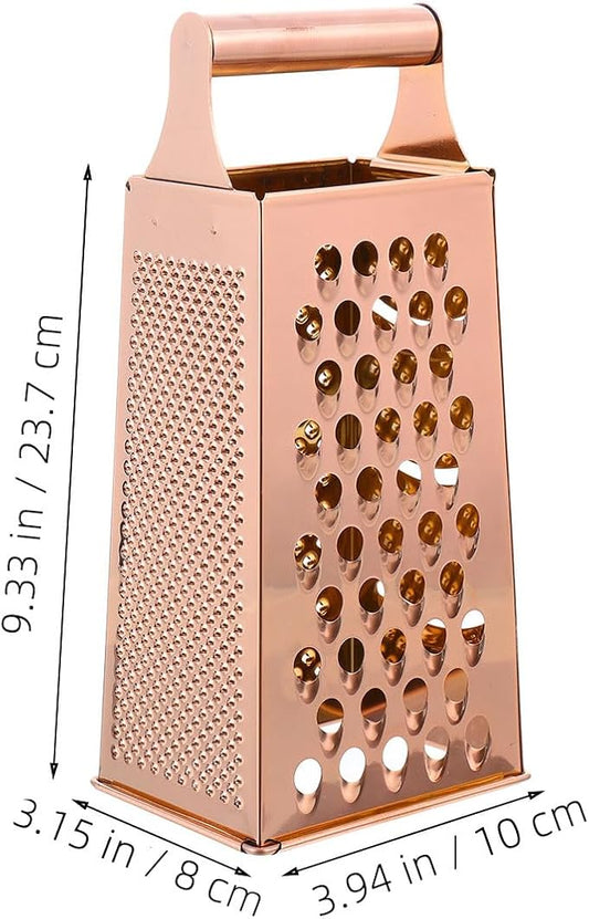 DOITOOL Multi Purpose 4-Sided Stainless Steel Vegetable Slicer Wire Cutter Grater for Kitchen Use Includes Cheese Grater and Veggie Peeler Function 10.5X8X9.3 Inch