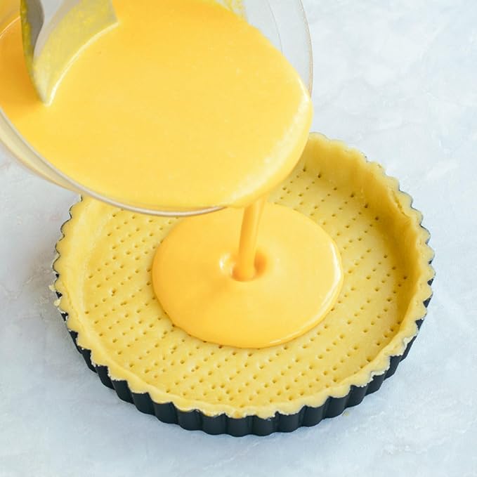 Tosnail 2 Pack 9 Inch Non-Stick Quiche Pan Tart Pan with Removable Loose Bottom