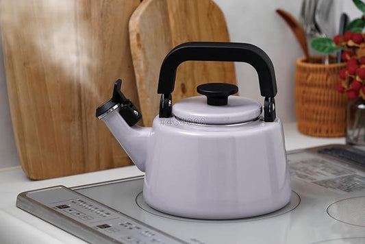 Fuji Hollow Cotton Plus Whistling Kettle, 0.8 gal (2.1 L), Purple CTP-2.1WK.PU