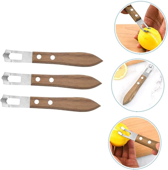 3pcs Stainless Steel Cheese Grater Professional Cheese Accessory Lemon Zester for Kitchen