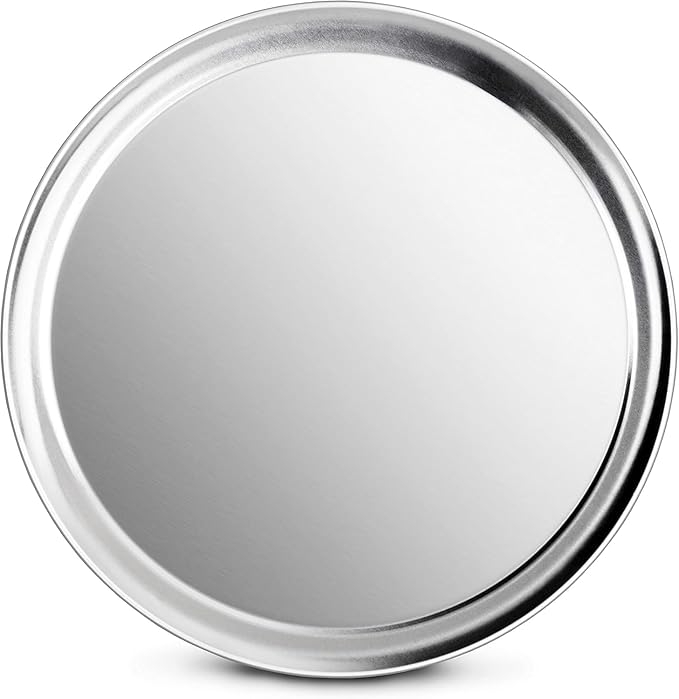 New Star Foodservice 50752 Pizza Pan/Tray, Wide Rim, Aluminum, 14 Inch