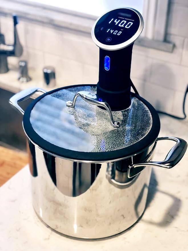 Tuxton Home THBCZ2-SS9-B Chef Series Sous Vide Pot, 9.8 qt, Silver, 9.8-Quart Pot