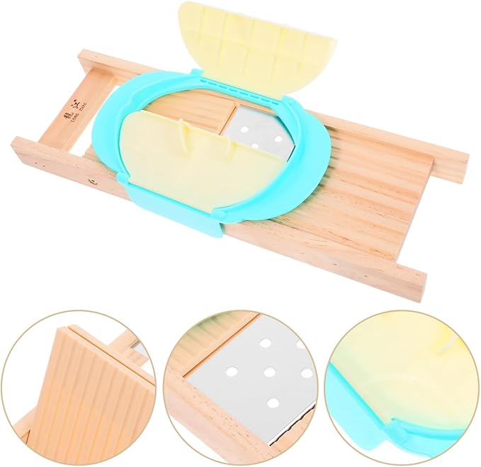 Alipis Manual Vegetable Slicer with Finger Guard - Handheld Potato and Cucumber Cutter for French Fry Slicing and Salad Prep - 13.77 Inch Kitchen Mandoline Slicer with Easy Clean Design