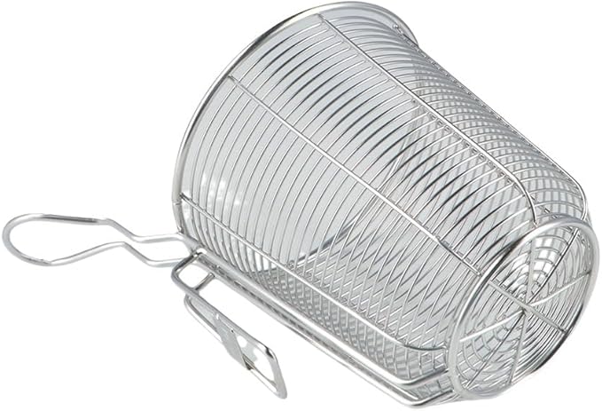 Vctitil Food Colander Basket Stainless Steel Fine Wire Mesh Food Strainer,Frying Basket Hot Pot Food Sieve for Vegetable Dumplings