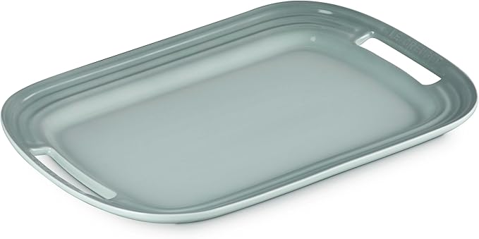 Le Creuset Stoneware Serving Platter, 16.25", Sea Salt
