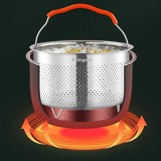 Steamer Basket for Instant Pot 18/8 Stainless Steel Strainer Basket Pressure Cooker Accessories (2L)