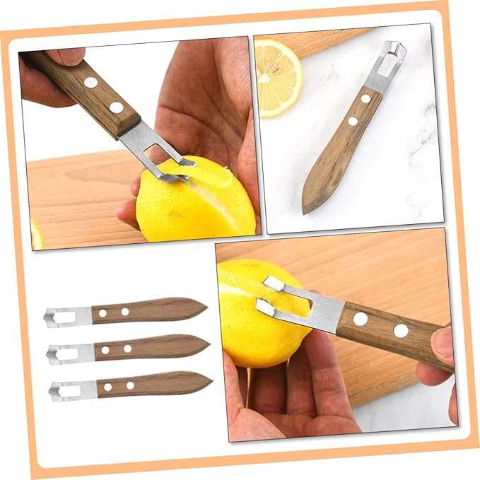 3pcs Wear-resistant Lemon Grater Portable Lemon Peelers Household Cheese Grater Stainless Steel Zester Accessory