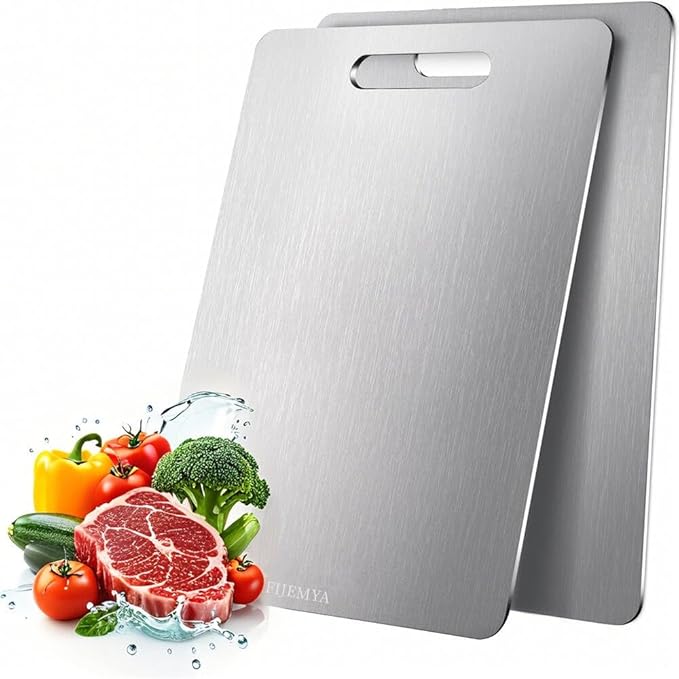 Katuchef Titanium Cutting Board for Kitchen, Pure Katu chef Titanium Cutting Boards, Double Sided Non Toxic Chopping Board for Cutting Meat Vegetable Fruit,Easy to Clean(L+XXL)