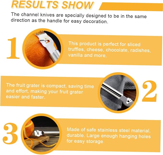 2pcs Multi-functional Lemon Grater Squeezer Potato Zester Fruit Grater for Kitchen Use