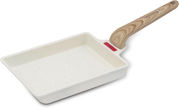 MAXCOOK Small Egg Pan Tamagoyaki Nonstick Japanese Omelette Square Egg for Induction Gas Ceramic Stovetop