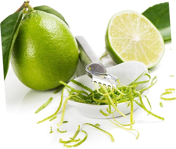 Stainless Steel Citrus Peeler Lemon Zester with Comfortable Grip Effortlessly Zest and Peel Lemons Oranges and for Home Kitchen Use