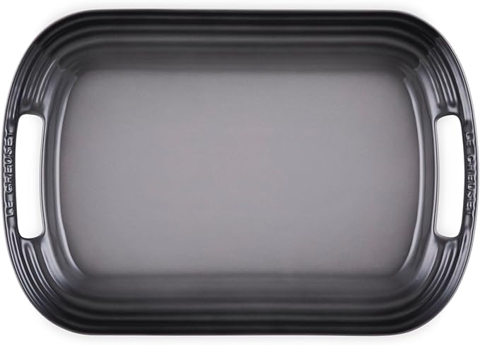 Le Creuset Stoneware Serving Platter, 16.25", Oyster