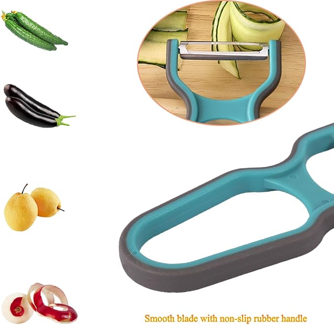 2Pcs Ultra Sharp Peelers, Fruit Peelers, Vegetable Peeling Blade, Red & Green