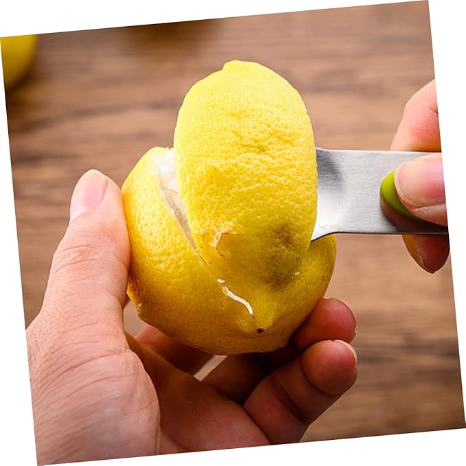 Stainless Steel Lemon Peeler and Grater Multi-functional Citrus Planer for Fruits Kitchen Gadget for Garnishing and Cocktail Preparation