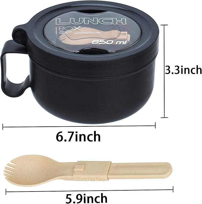 Ramen Bowl,Ramen Cooker,Microwave Ramen Bowl,Microwave Safe Soup Bowl,Portable Ramen Cooker, Instant Ramen Noodle Bowls For Home Office Dorm Apartment motor home etc
