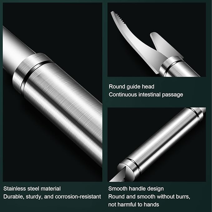 2PCS Shrimp Deveining Tool Stainless Steel Shrimp Peeler and Deveiner Tool Portable Seafood Deveiner Tool Practical Kitchen Tools for Fish Deveining Peelers