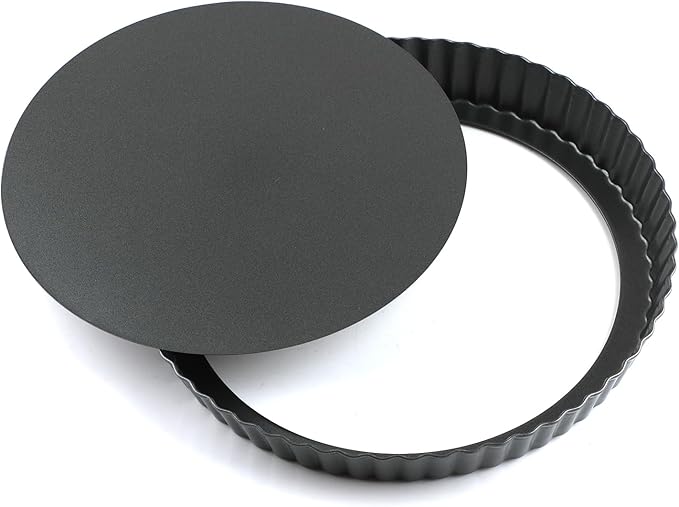 Z-Color 11 inch Non-Stick Loose Bottom Cake Mold Quiche Pan Chrysanthemum Pie and Cake Mould Pizza Pan