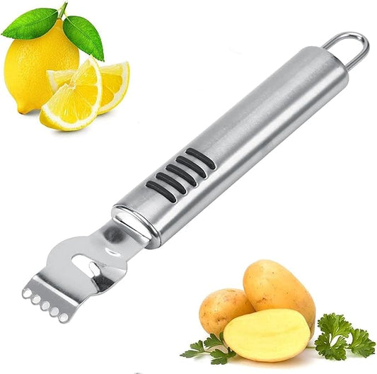 Lemon Zest Peeler for Cocktails Stainless Steel Orange Rind Peeler Tool Orange Citrus Twist Peeler Kitchen Accessories Knife Tool for Kitchen Gadgets