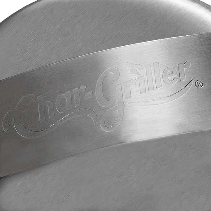 Char-Griller 8813 Flat Iron Griddle Burger Press Outdoor Kitchen Accessory