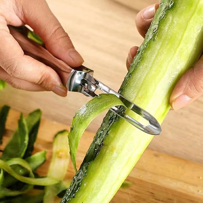 2Pcs Stainless Steel Rotary Peeler Multi-function Peeling Knife,potato Carrot Hand Peeler Food Fruit Vegetable Cutter Kitchen Tools,Home Kitchen Outdoor Peelers Utensils and Gadgets