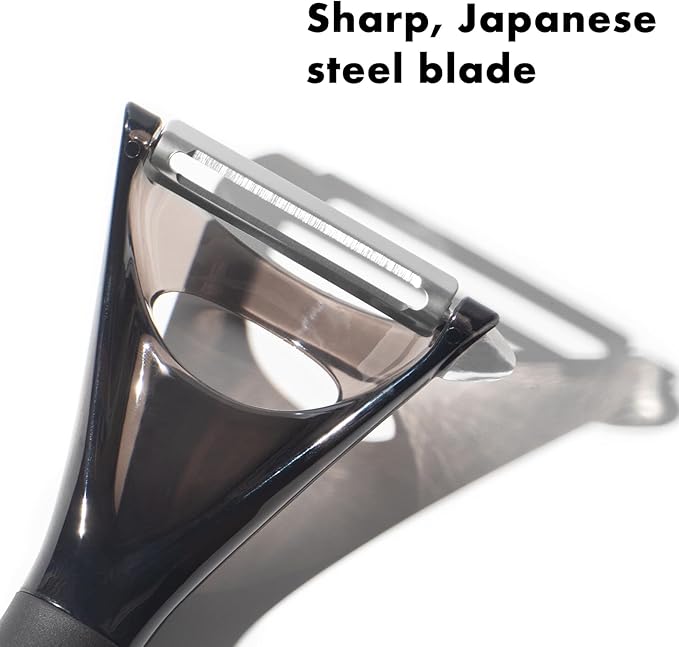 Ultra Comfortable Grip Vegetable Peeler, Potato Peelers for Kitchen, Y Peeler with Sharp Stainless Steel Blade for Veggie, Fruit, Potato, Carrot, Apple, Cucumber - Good Sturdy