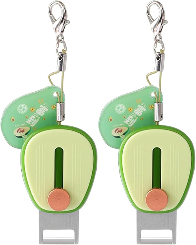 2Pcs Avocado-Shaped Fruit Vegetable Peeler – 2025 New Stainless Steel Blade, Portable Keychain, Ergonomic Design for Apples Cucumbers Potatoes