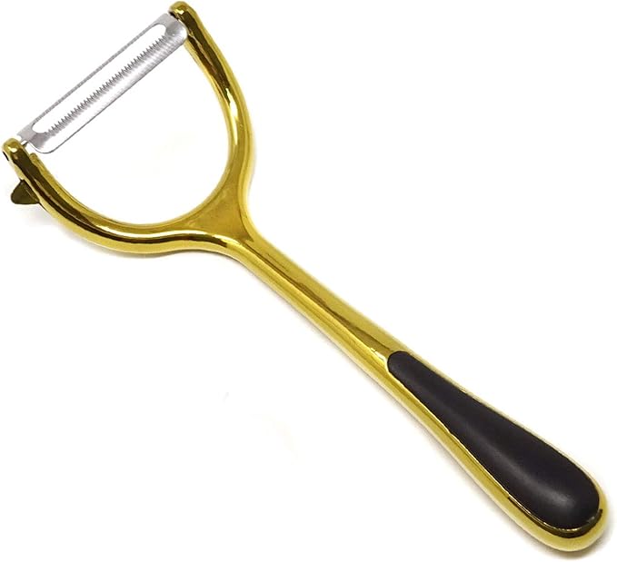 Honbay 1PCS Stainless Steel Golden Y Vegetable Fruit Peeler for Home Kitchen (Gold)