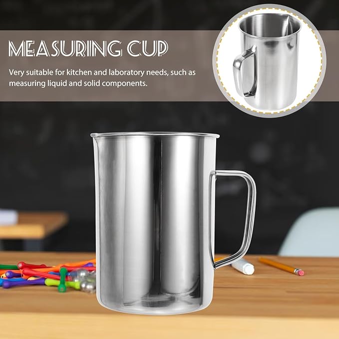 1000ml Milk Frothing Pitcher Stainless Steel Metal Milk Jug with Scale for Coffee Matcha Latte Cappuccino