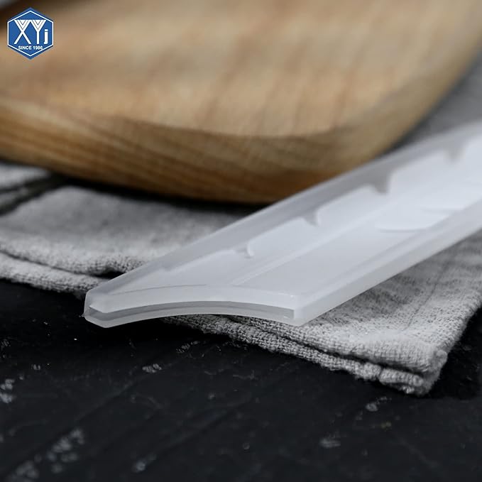 XYJ 2pcs/set Safety Knife Covers Sleeves Knives Edge Guard, Universal Knife Sheath, Utility Knife, Santoku Knife Case Blade Guards Protector White Kitchen Knife Cover Sleeve