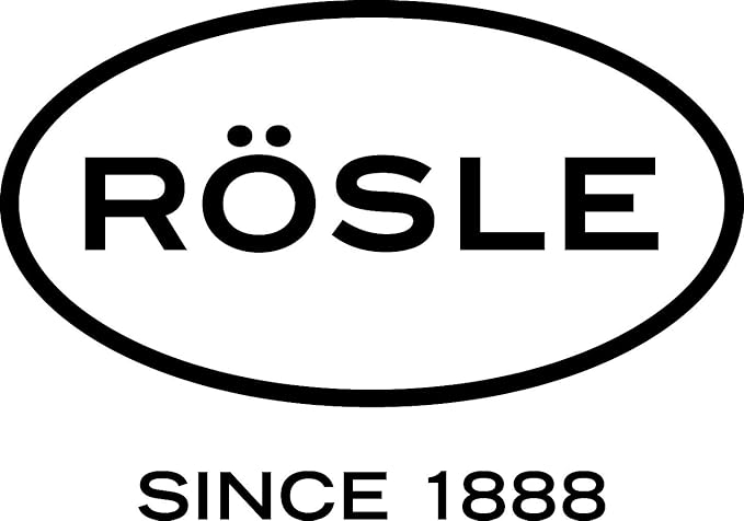 Rösle 12895 Stainless Steel Garlic & Ginger Press with Scraper for Effortless Mincing with Easy Cleanup, 13-inch