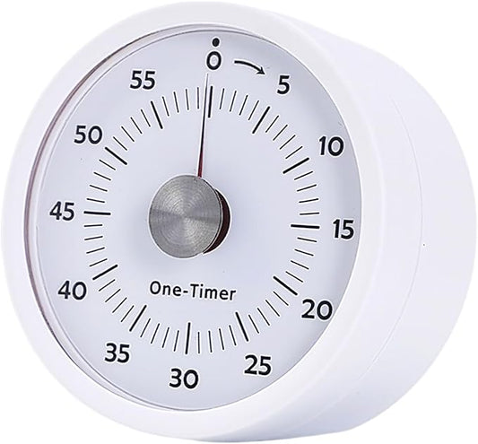 Kitchen Timers for Cooking, Magnetic Visual Timer for Kids Teachers Classroom School ADHD Autism Oven or Adult with Special Needs (White)