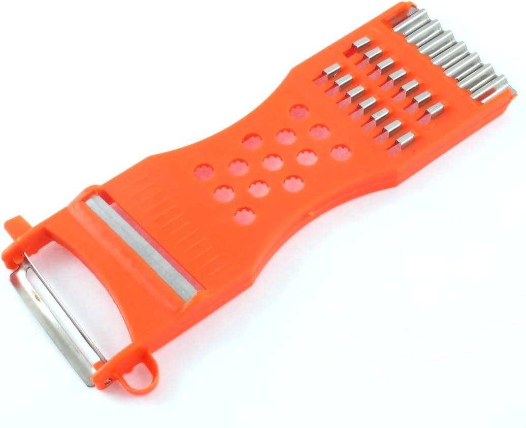 uxcell Kitchen Multifunction Vegetable Fruit Grater Slicer Peeler Shredder Carving Tool 6.7 Inch Long