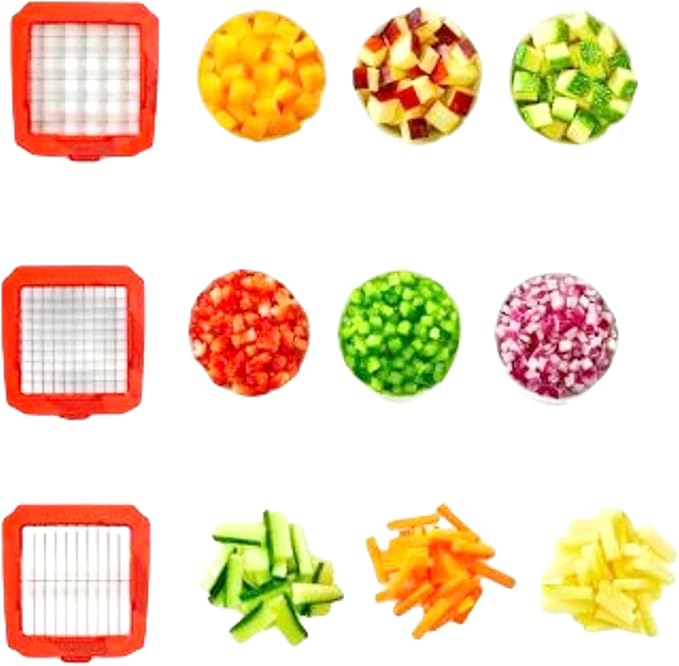 Tupperware Super Dicer Vegetable Cutter Fruit Cutter Slicer White Red Fruit Vegetable Kitchen Aid Grater Chopper Multi Cutter