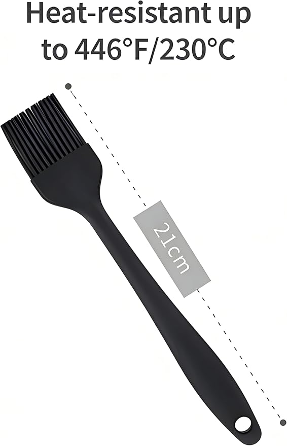 3-Pack Silicone Basting Pastry Brush for Baking Cooking Bbq Grill Spread Oil Butter Sauce