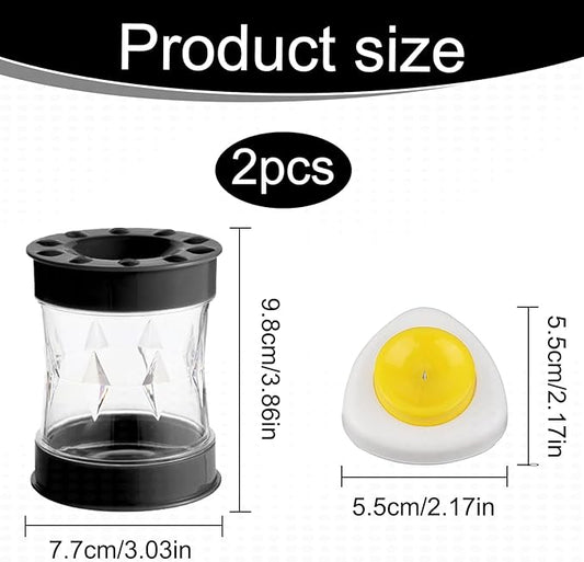 Egg Peeler Tool For Hard Boiled Eggs,Hard Boiled Egg Peeler,Egg Poker,Boiled Egg Peeler,Kitchen Gadget For Cooking, Salads, Deviled Eggs, And Breakfast Prep (Black)