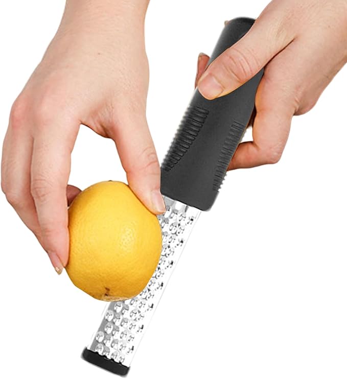 4-in-1 Graters, Lemon Zesters Grater, Stainless Steel Grater & Zesters, Heavy Duty For Cheese, Citrus, Chocolate, Ginger, Garlic, Non-Slip Handle, Easy Clean Kitchen Necessary