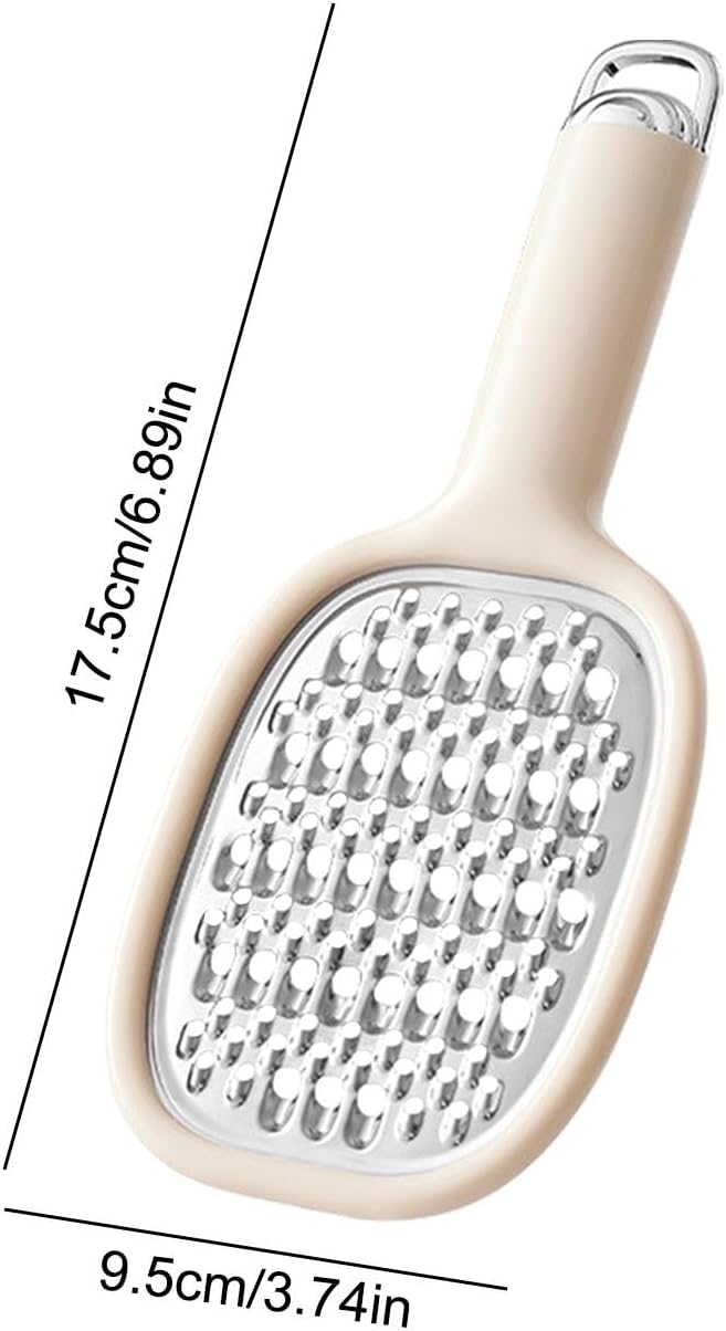 Lemon Zester Grater - Lemon Grater with Handle | Ergonomic Cheese and Carrot Grater | Safe Cheese & Carrot Grater | Manual Graters & Slicers Portable Efficient for Chocolate, Potato, Cucumber