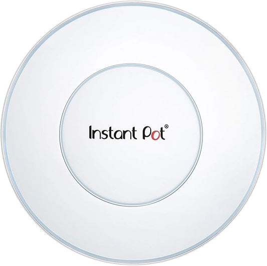 Instant Pot 8QT Silicone Lid, Compatible with 8-Qt Stainless-Steel Inner Pot, Bowl and Food Cover, Microwave Cover for Food, Transparent White
