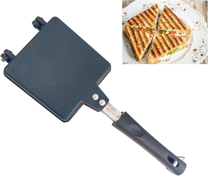 Gas Sandwich Maker for Stove Top Nonstick Sandwich Toaster Portable Sandwich Press for Gas Stove Easy to Use & Clean Perfect for Grilled Sandwiches Toasties & Snacks