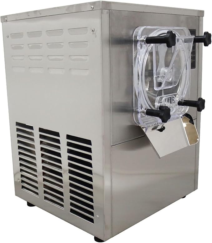 Ice Cream Maker Commercial Hard Serve Ice Cream Machine Stainless Steel 110V 25-30L/H Ice Cream Makers Countertop for Milk Tea shops Western Restaurants Supermarket Bars
