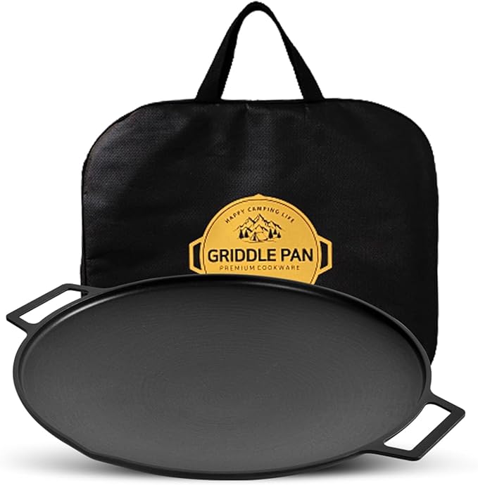 SISEM Korean BBQ 2 IH Griddle Grill Pan with Bag, Nonstick Coating, All Stove(Gas, Electric & Induction), Indoor Outdoor Griddle(14in)