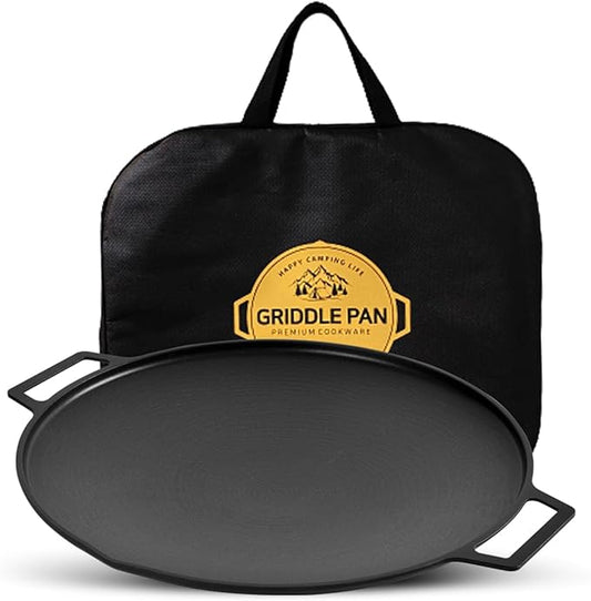 SISEM Korean BBQ 3 IH Griddle Grill Pan with Bag, Nonstick Coating, All Stove(Gas, Electric & Induction),Indoor Outdoor Griddle(16in)
