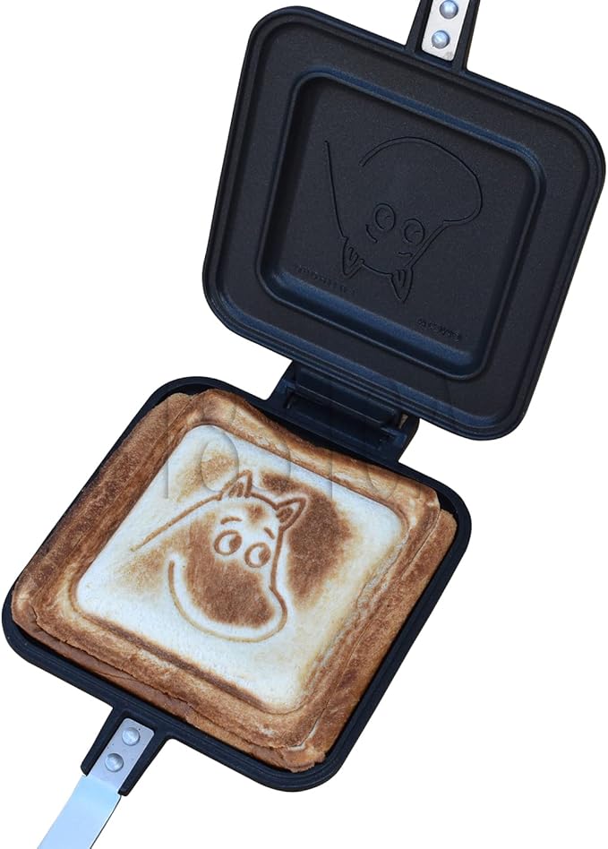 Fuji Horo Non-Stick Hot Sand Maker, Open Fire Type, Lightweight, Moomin, Burning to Handle