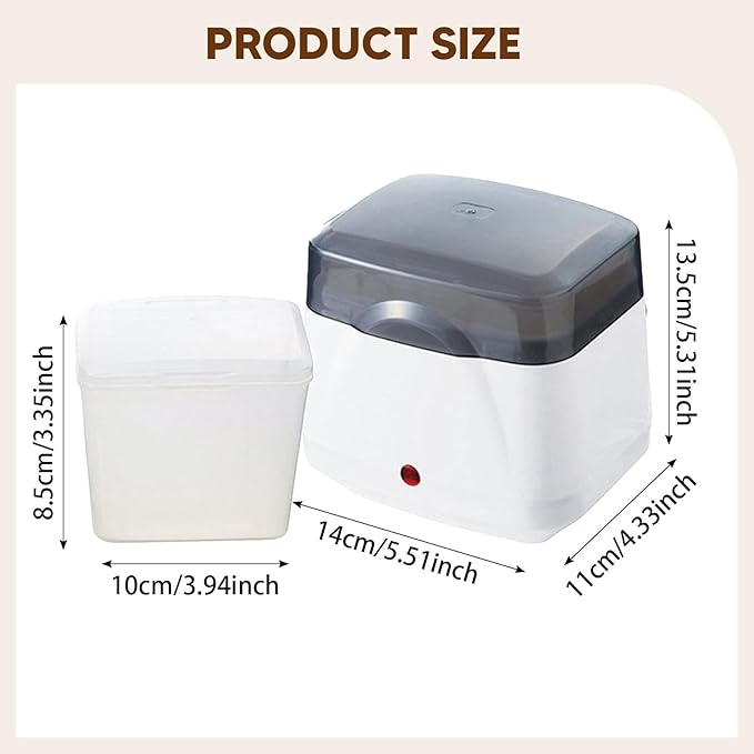 Yogurt Maker USB Portable,Lnner Container Electric Yogurt Machine 700ml for Easter