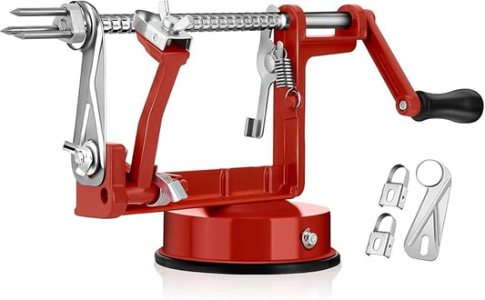 Apple Peeler and Core Remover, Stainless Steel Blade Apple Slicer, Fruit Cutting Machine, Convenient and Interesting Creative Kitchen Tool Gift,Comes with Replacement Blades