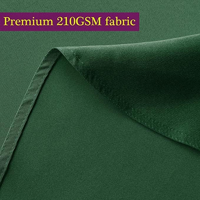 Obstal 210GSM Rectangle Green Table Cloth, Christmas Decorations Waterproof Tablecloth, Table Cover Protector for Holiday Party Use (Blackish Green,54 x 78 Inch)
