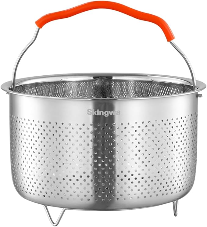 Steamer Basket for Instant Pot 18/8 Stainless Steel Strainer Basket Pressure Cooker Accessories (4L)