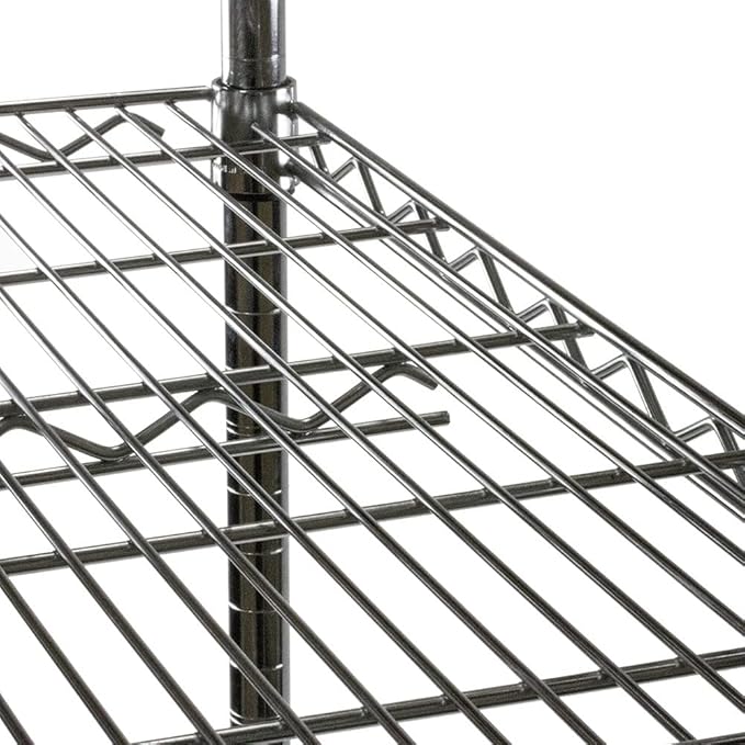 Shelving Inc. 12" d x 54" w Chrome Wire Shelving with 2 Tier Shelves, Weight Capacity 800lbs Per Shelf