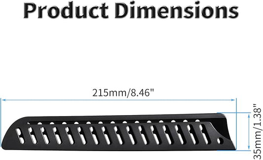 FOCMKEAS 2 Pcs Safety Knife Cover Sleeves for 8 Inch Bread Knife Sheath Blade Protector for Home Kitchen PP Universal Knife Sheath for Knife Protection Black